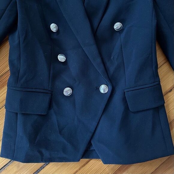 L’Agence Kenzie Blazer in Midnight Blue Navy Size O (MISSING BUTTON!) - Picture 4 of 7